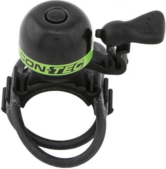 Contec Minifietsbel Mini Bing Fietsbel zwart/groen