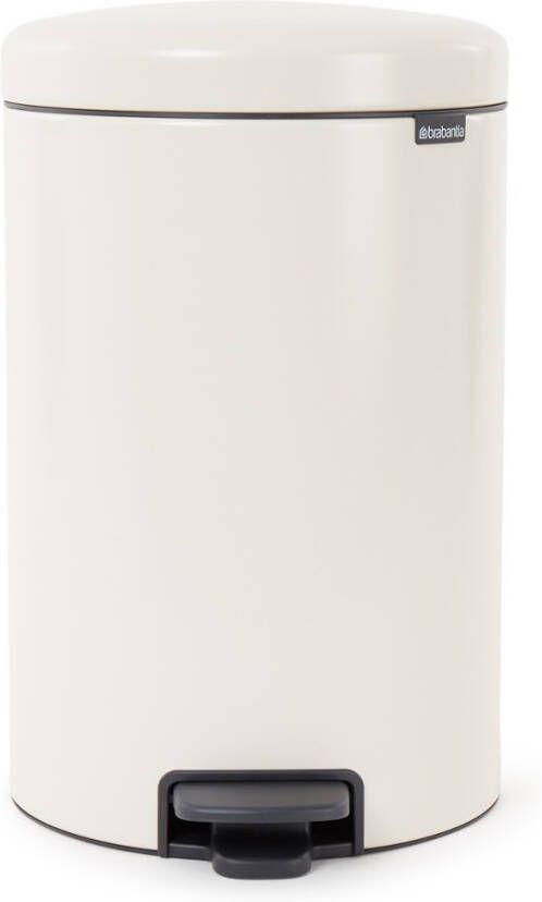 Brabantia Newicon Pedaalemmer 20 Liter Met Kunststof Binnenemmer Soft Beige