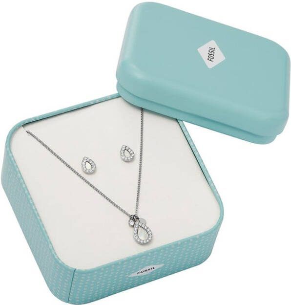 Fossil Set van ketting en oorknopjes JF03765040