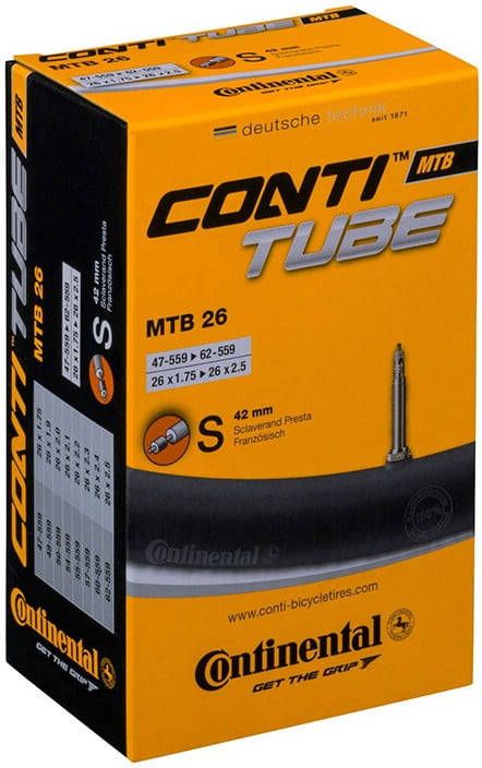 Continental Binnenband Mtb 26 X1.75 2.50(47/62 559)Fv 42 Mm Zwart