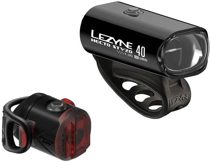 Lezyne LEZYINE Verlichtingsset Hecto Drive 40 + Femto, Fietslamp, Fietsverlichting