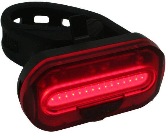 Benson 1x Fietsachterlicht/Achterlamp Fietsverlichting Cob Led Met Bevestigingsband Fietsverlichting