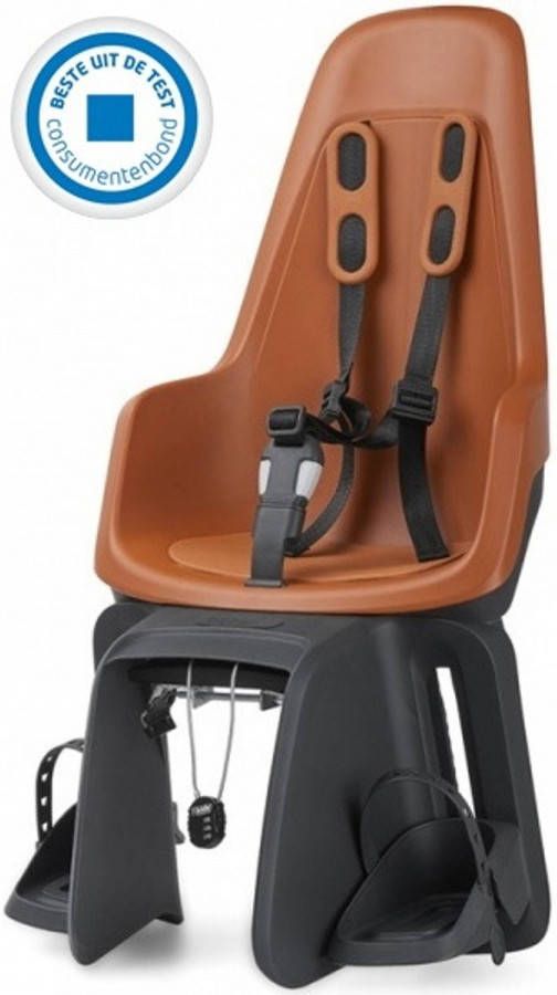 Bobike Maxi One Chocolate Brown Elektrische fiets bevestiging Achterstoeltje