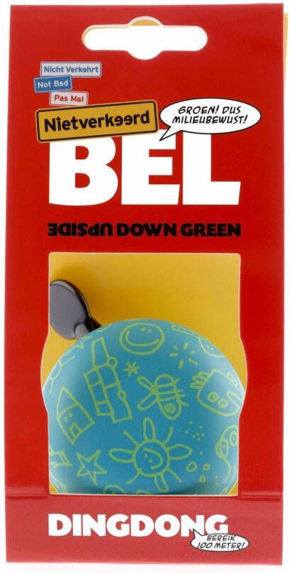 Dobeno Fietsbel Ding Dong Upside Down 60 Mm Mat Groen