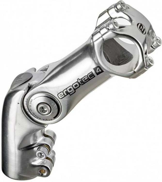 Ergotec Stuurpen Voorbouw Verstelbaar Octopus 2 28, 6/90/31, 8mm Zilver