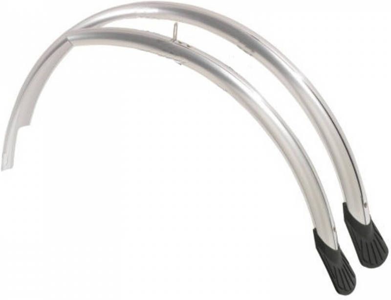 Eurofender Kunststof Spatborden Set 28 Inch Zilver