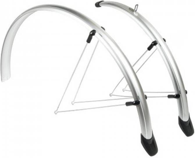 Eurofender Spatbordenset Rapido 46 Mm 28 Inch Kunststof Zilver