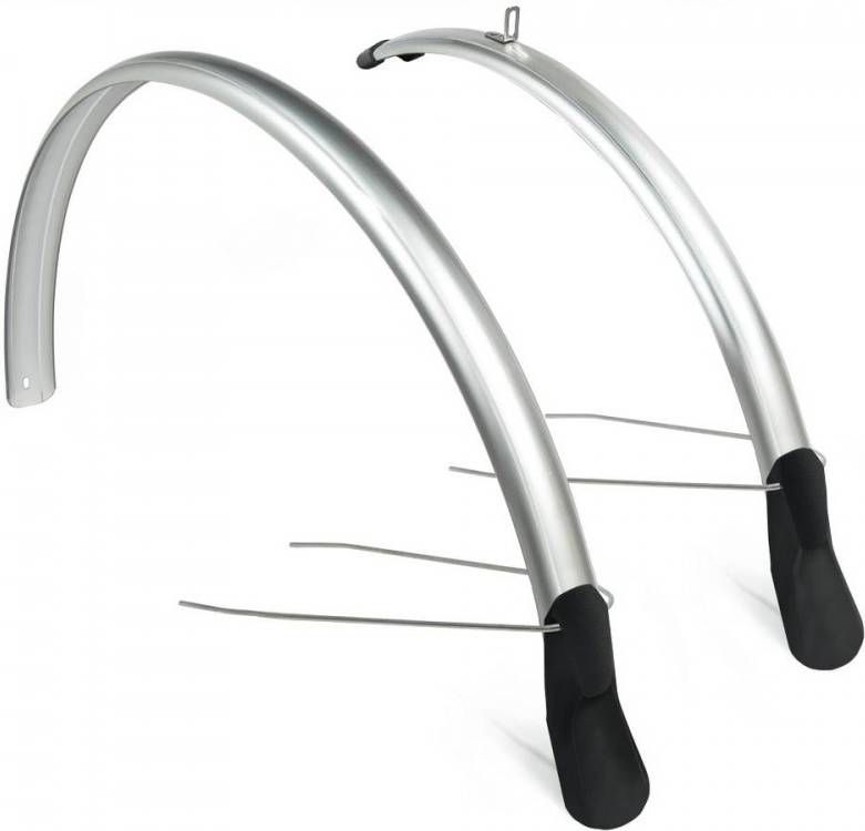 Eurofender Spatbordenset Scatto 26 28 Inch 51 Mm Zilver