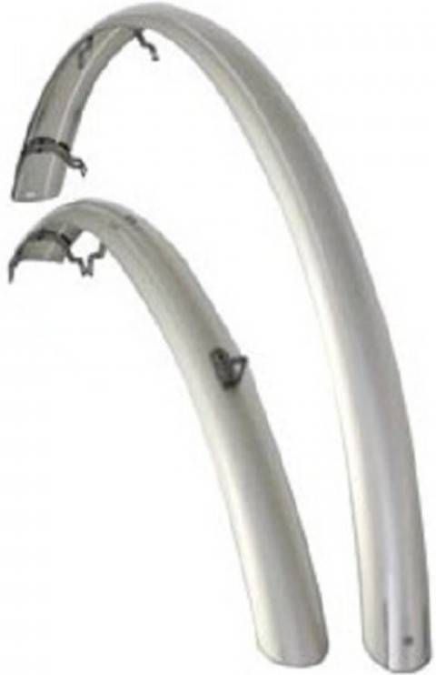 Eurofender Spatbordenset Sporty 26 Inch 58 Mm Zilver