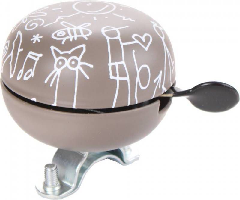 Falkx Fietsbel Ding dong Bruin 6 Cm