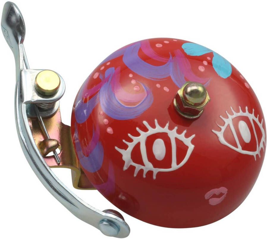 Fietsaccessoires Crane Fietsbel Suzu Mika Chan 5 X 5, 5 Cm Staal Rood