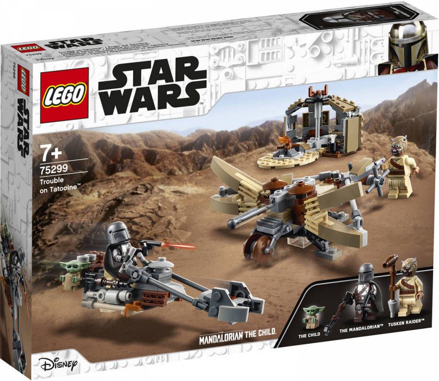 Lego 75299 Star Wars The Mandalorian Trouble op Tatooine Bouwset met Baby Yoda Baby Poppetje voor Kinderen van 7 Jaar en Ouder