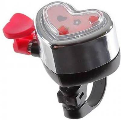 Pexkids Fietsbel Kinderfiets Hartje Chrome/roze 60 Mm