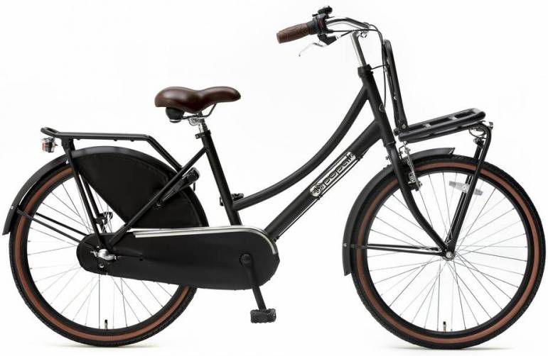Popal Meisjesfiets Daily Dutch Basic+ 24 Inch 42 Cm Meisjes 3v Terugtraprem Matzwart