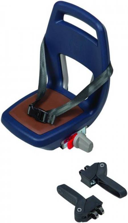 Qibbel Kinderzitje Junior 6+ Dragerbevestiging Blauw/Bruin