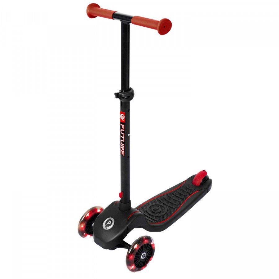 Qplay Kinderstep Future Junior Voetrem Zwart/rood