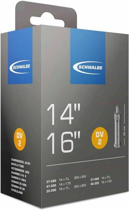 Schwalbe Binnenband 14/16 Inch(37 288/40 305)Dv 32 Mm