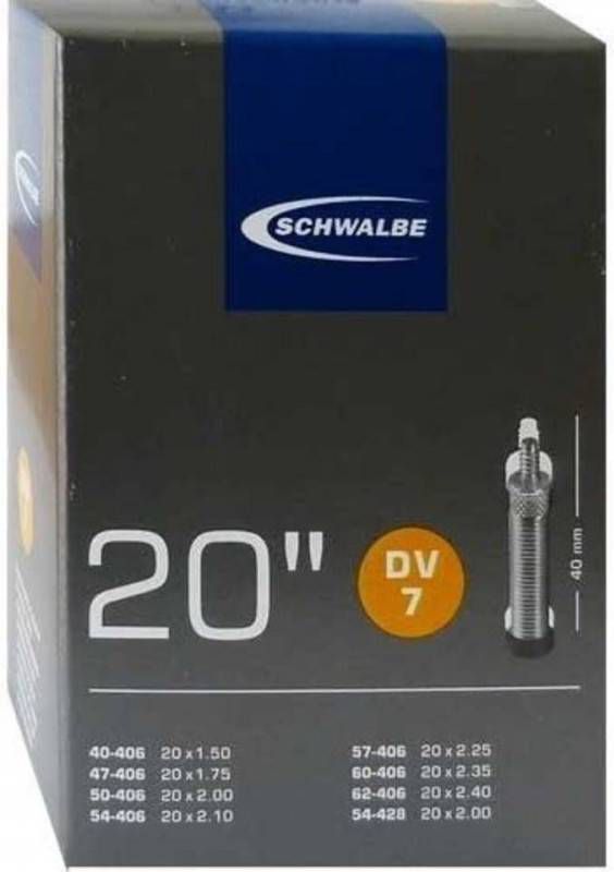 Schwalbe Binnenband 20 X 1/8 3/8 Inch(28/37 440/451)Dv 32 Mm
