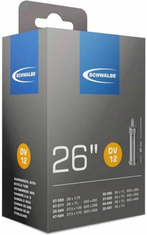 Schwalbe Binnenband 26 X 1.75/1/4(32/47 559/597)Dv 40 Mm