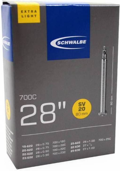 Schwalbe Binnenband 27/28 X 0.75/1.00(18/25 622/630)Fv 80 Mm