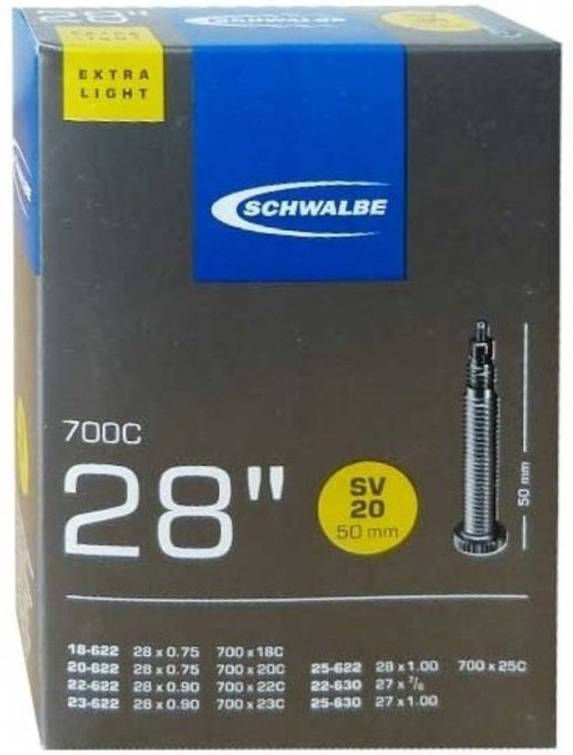 Schwalbe Binnenband 27/28 X 0.75/1.00(18/25 622/630)Fv 50 Mm