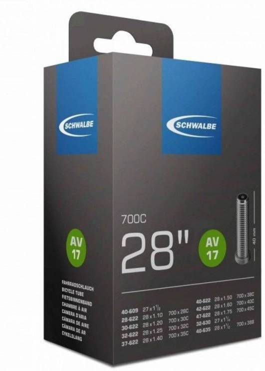 Schwalbe Binnenband 28 X 1 5/8 X 1 3/8(28/47 622/635)Av 40 Mm