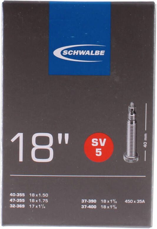 Schwalbe Binnenband Sv5 17/18 Inch(40 355/37 400)Fv 40 Mm