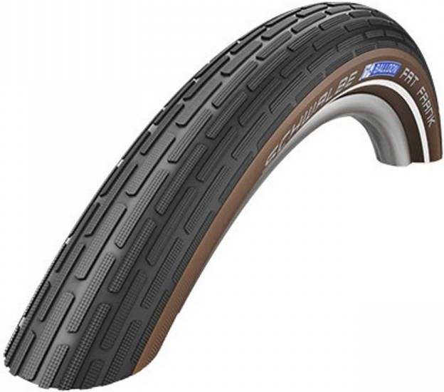 Schwalbe Buitenband Fat Frank 28 X 2.00(50 622)Zwart/bruin