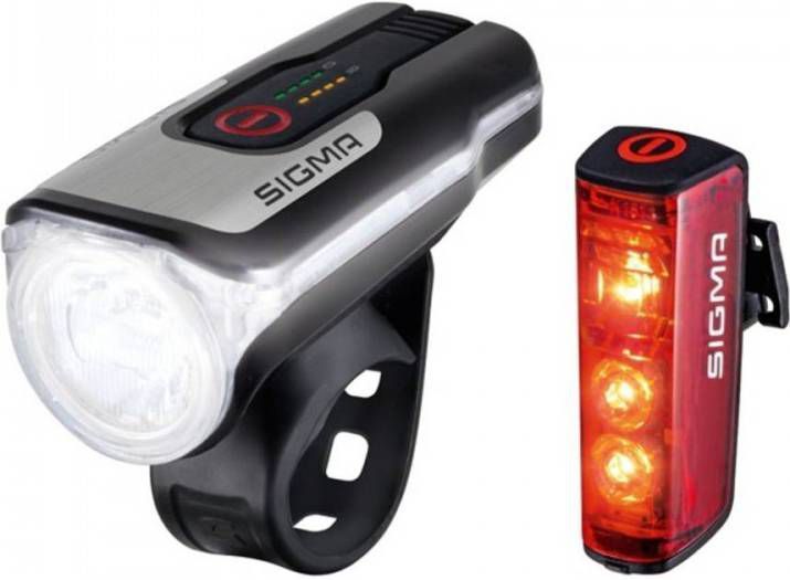 Sigma Sport SIMGA Verlichtingsset AURA 80 USB/Blaze, Fietslamp, Fietsverlichting