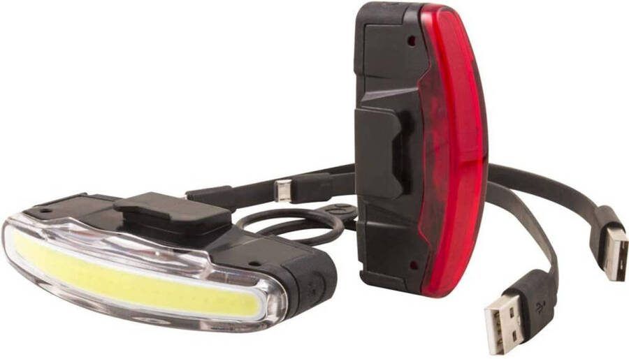 Spanninga Verlichtingsset Arco Xb Led 30 Lux Usb Zwart 2 delig