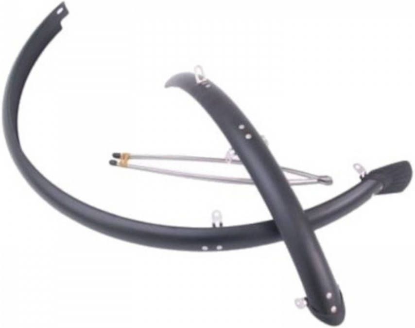 Sunnywheel Spatborden Set Kunststof 28 Inch 45mm Matzwart