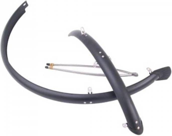 Sunnywheel Spatborden Set Kunststof 28 Inch 50mm Matzwart