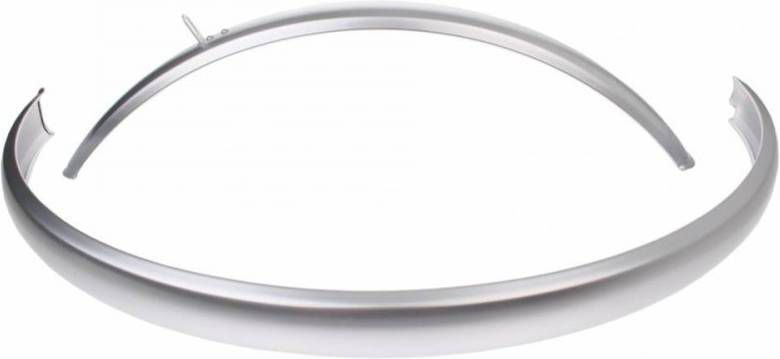 TOM Hzb Spatbordset 24 Inch 60 Mm Staal Zilver 3 delig