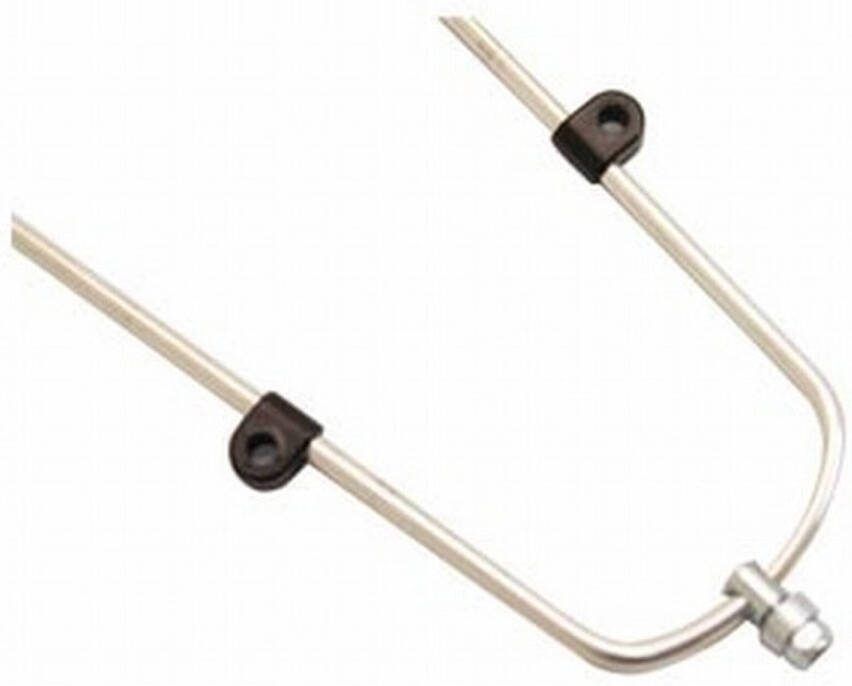 TOM Spatbordstang Set 45mm Aluminium 28 Inch Zilver