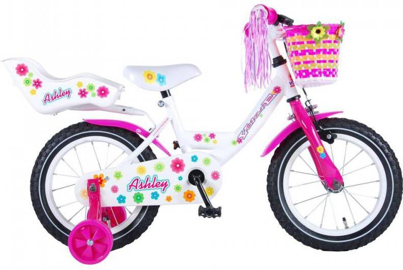 Volare Ashley 14 Inch 23, 5 Cm Meisjes Terugtraprem Wit