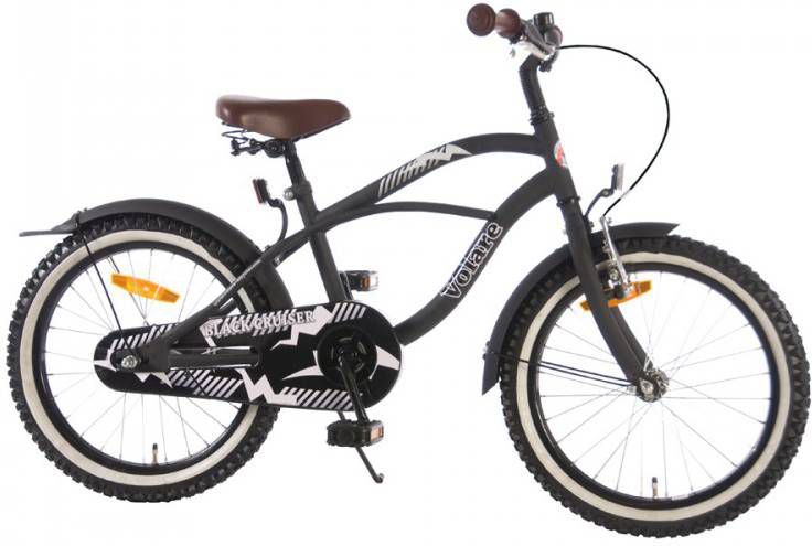Volare Black Cruiser 18 inch kinderfiets 18 inch Zwart