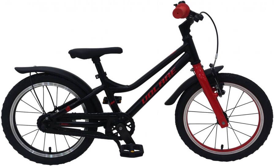 Volare Jongensfiets Blaster 16 Inch 25, 4 Cm Jongens Terugtraprem Zwart/rood
