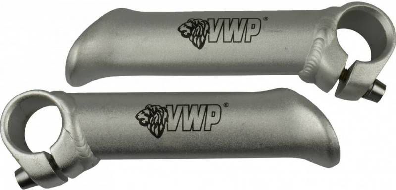 VWP Bar Ends 10 Cm Aluminium Zilver 2 Stuks