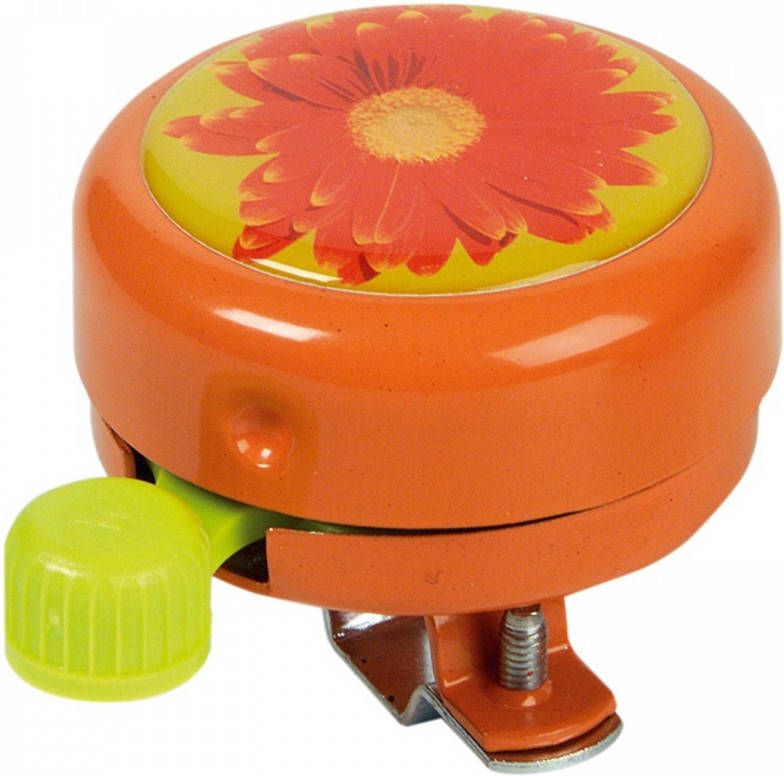Widek Fietsbel Flower 55 Mm Oranje