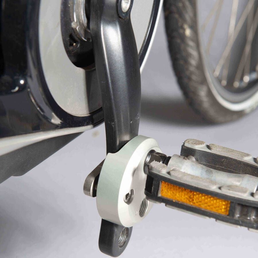 FOM Crankverkorter Pedaalarm Voor Links&amp, Rechts Per Stuk Zilver Aluminium