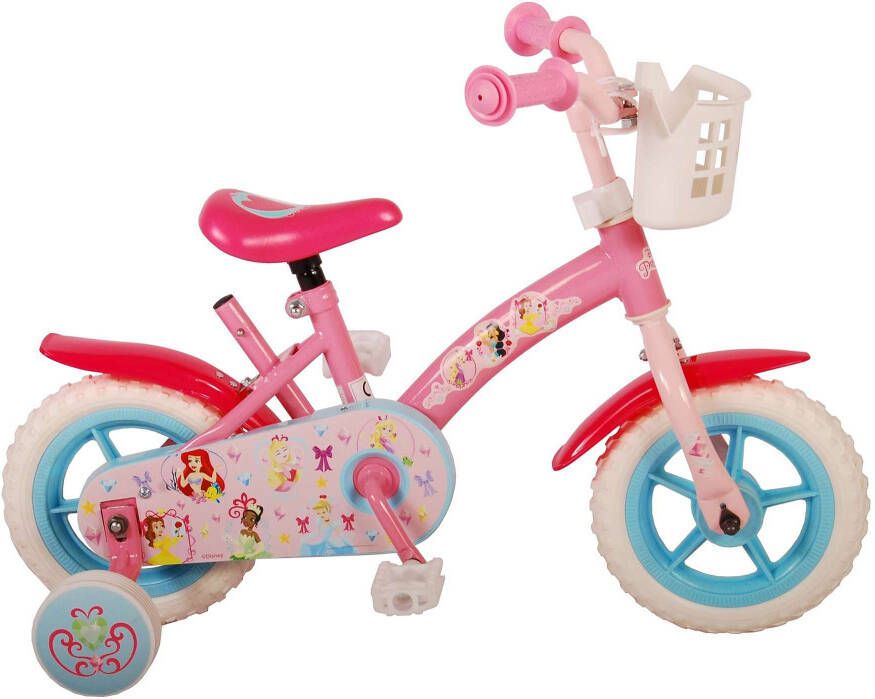 Disney Meisjesfiets Princess 10 Inch 18 Cm Meisjes Doortrapper Roze