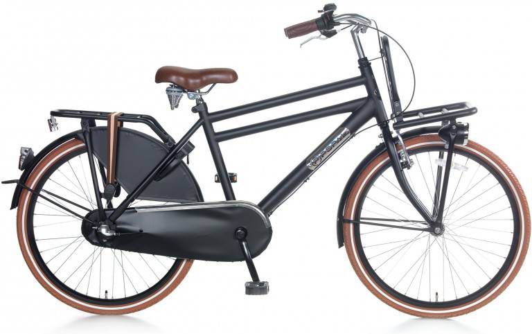 Popal Daily Dutch Basic+ 24 Inch 42 Cm Jongens 3v Terugtraprem Matzwart