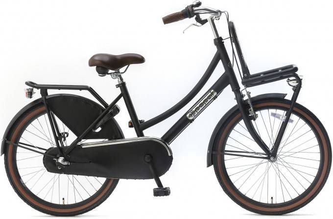 Popal Meisjesfiets Daily Dutch Basic+ 22 Inch 36 Cm Meisjes 3v Terugtraprem Matzwart