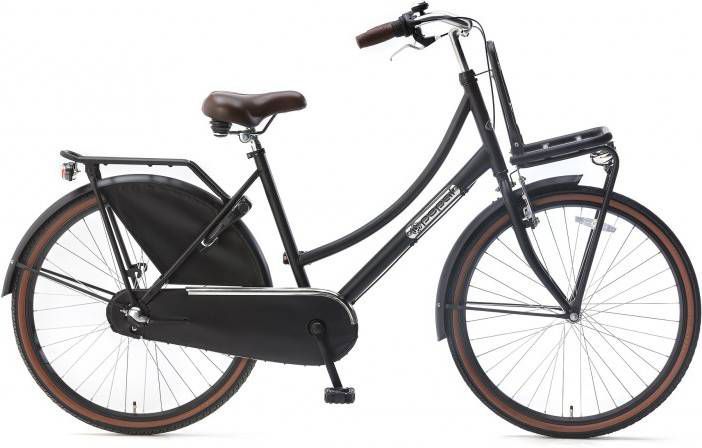Popal Meisjesfiets Daily Dutch Basic+ 26 Inch 46 Cm Meisjes 3v Terugtraprem Matzwart
