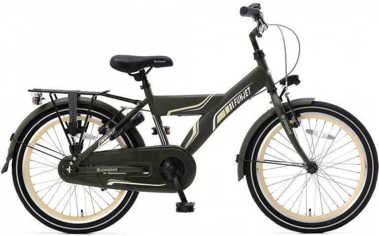 Popal Jongensfiets Funjet X 20 Inch 34 Cm Jongens Terugtraprem Legergroen