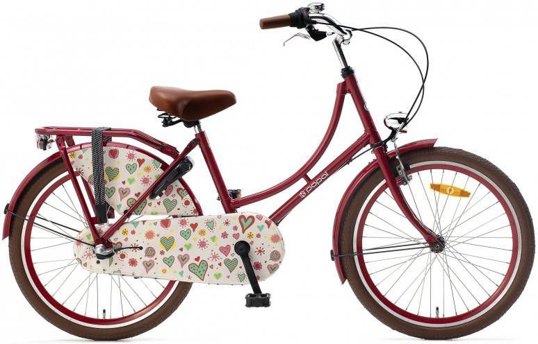Popal Kinderfiets Omafiets 22 inch N3 Rood