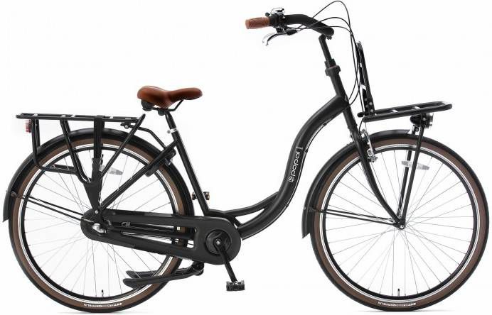 Popal Moederfiets Mare 47 cm Mat zwart Mat zwart