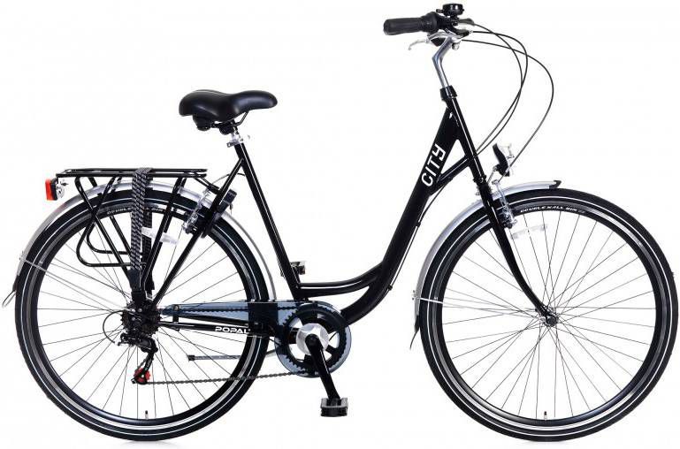 Popal Sportieve fiets City Dames Zwart 57cm Zwart