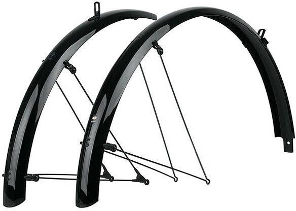 SKS Kunststof 24 inch 53 mm breedte spatbordenset Zwart