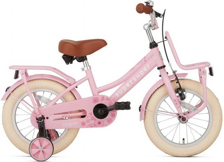 Supersuper Kinderfiets Cooper Roze 14" Roze